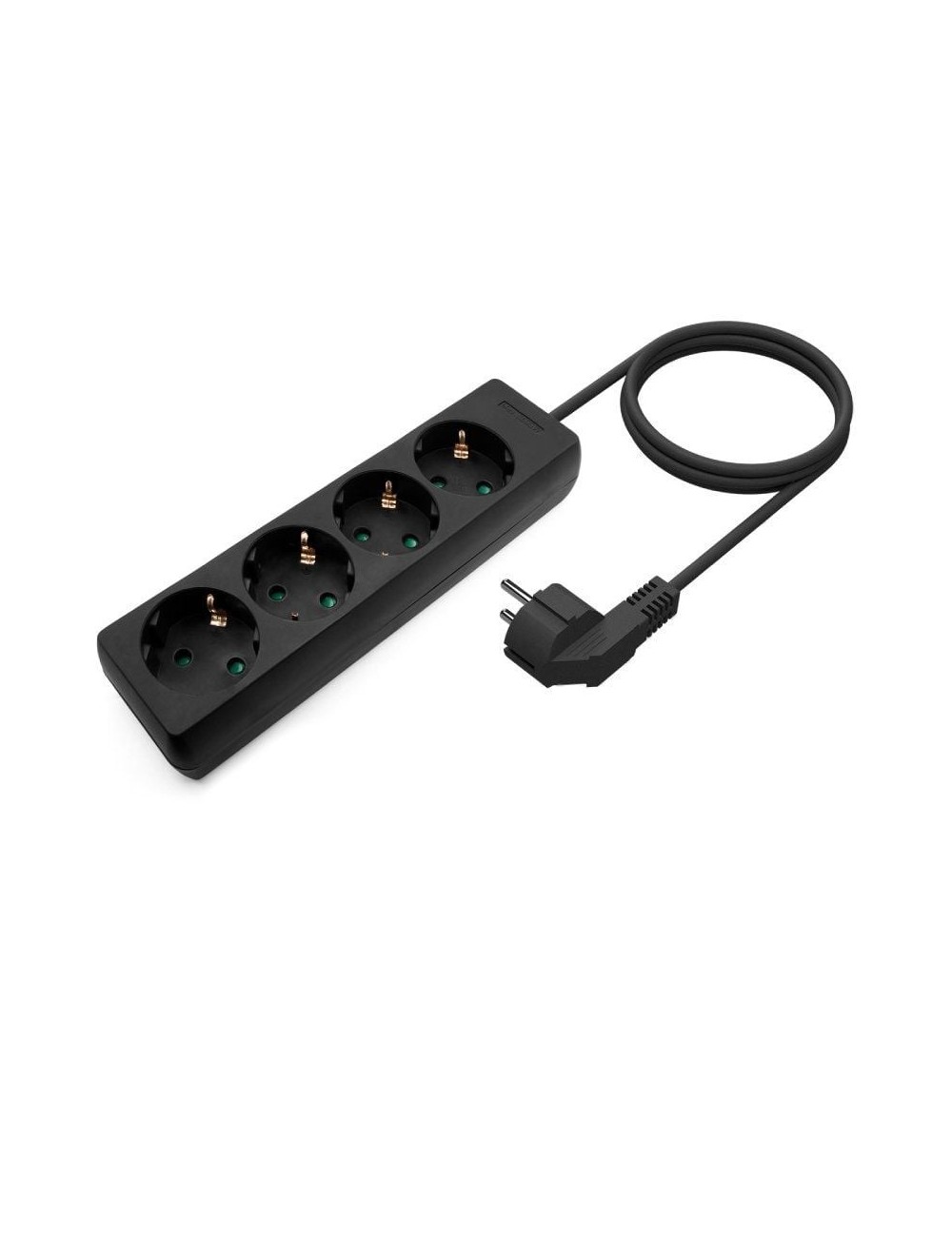 Regleta Aisens A154-0534/ 4 Tomas de Corriente/ Cable 1.4m/ Negro