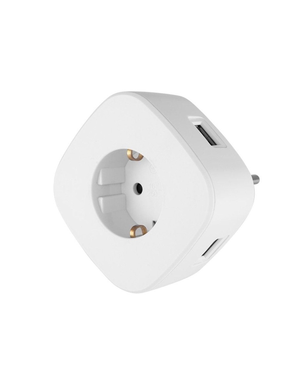 Enchufe Orbegozo EN 1500/ 1 Toma Schuko/ 3 Tomas USB