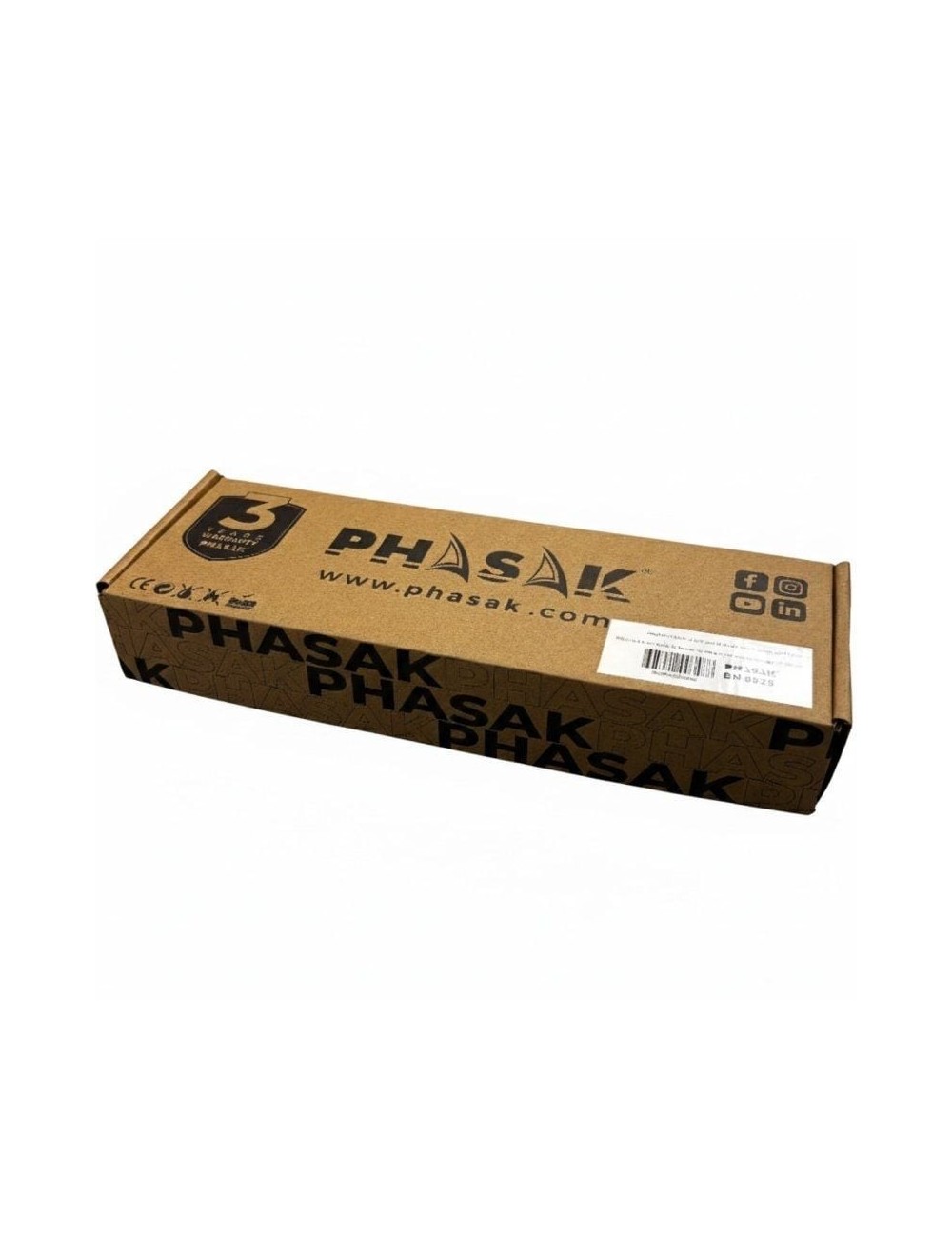 Regleta con Interruptor Phasak BN 0825/ 5 Tomas de Corriente/ Cable 1.8m/ Azul