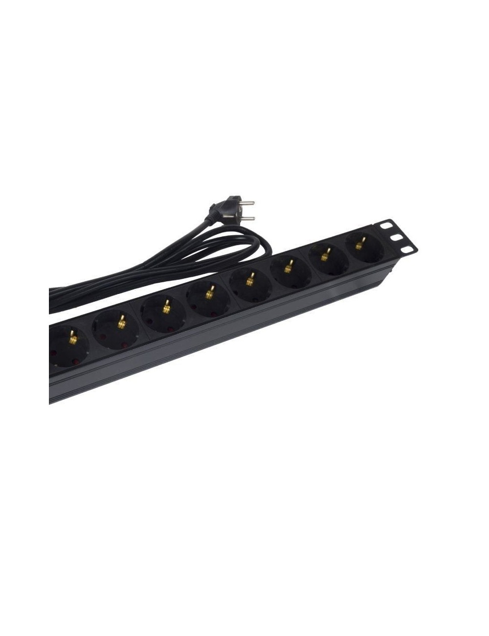 Regleta con Interruptor Phasak BNS 1518/ 8 Tomas de Corriente/ Cable 1.5m/ Negro