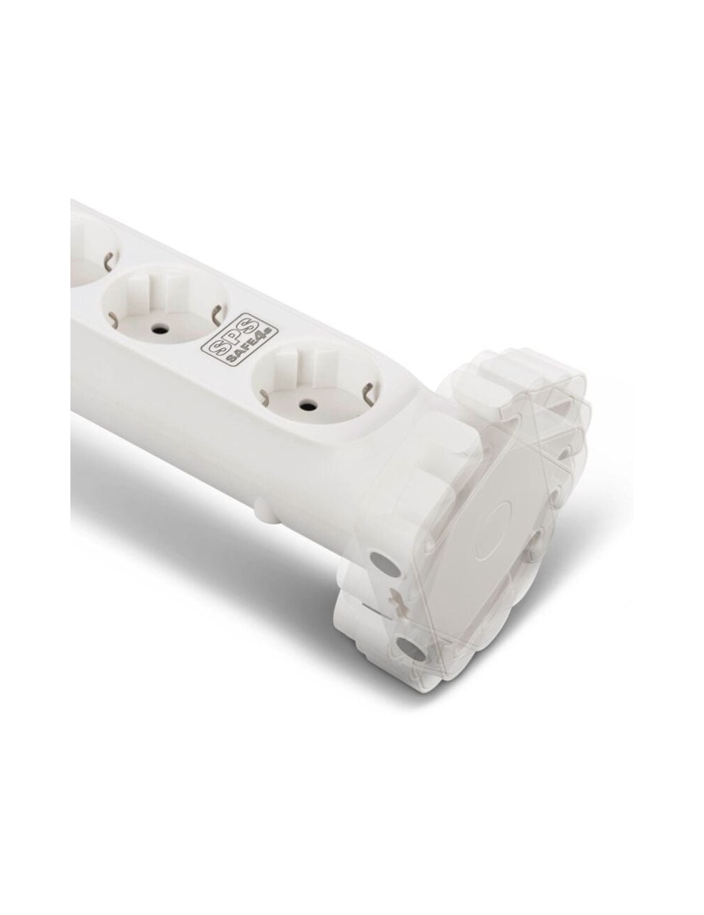 Regleta con interruptor Salicru SAFE 4S/ 4 Tomas de corriente/ Cable 1.4m/ Blanca