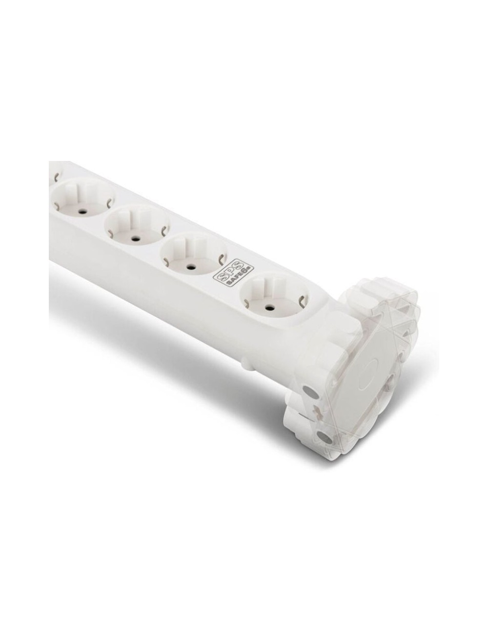 Regleta con interruptor Salicru SAFE 6S/ 6 Tomas de corriente/ Cable 1.4m/ Blanca