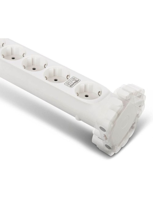 Regleta con interruptor Salicru SAFE 6S/ 6 Tomas de corriente/ Cable 1.4m/ Blanca