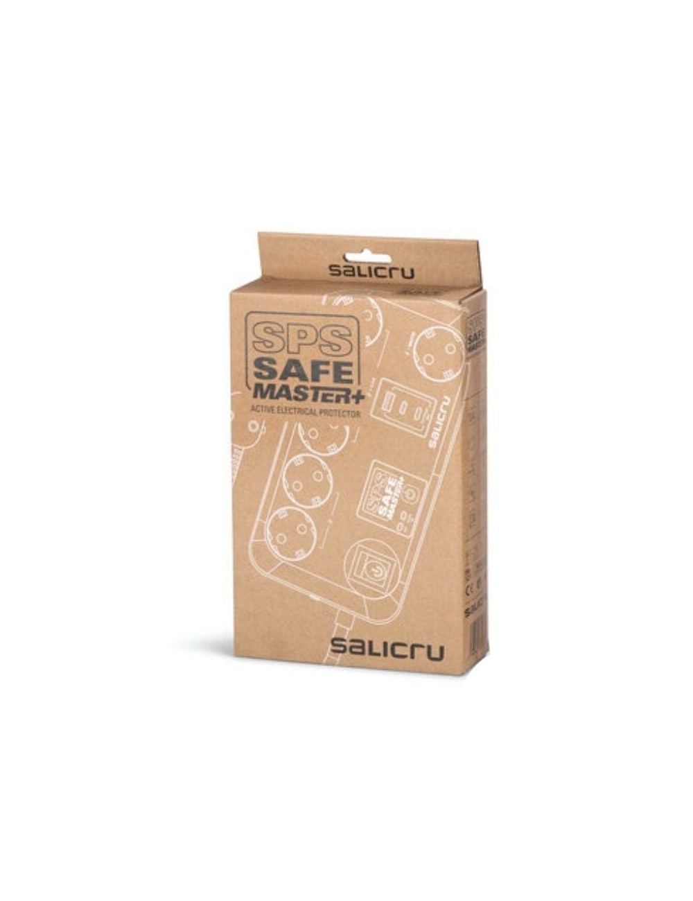Regleta con interruptor Salicru SAFE MASTER+/ 5 Tomas de corriente/ 1 Master/ 2 USB Tipo-C/ 1 USB/ Cable 1.4m/ Blanca