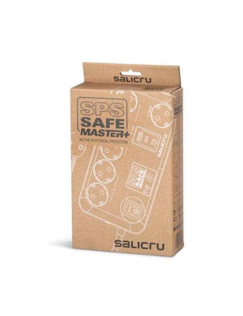 Regleta con interruptor Salicru SAFE MASTER+/ 5 Tomas de corriente/ 1 Master/ 2 USB Tipo-C/ 1 USB/ Cable 1.4m/ Blanca