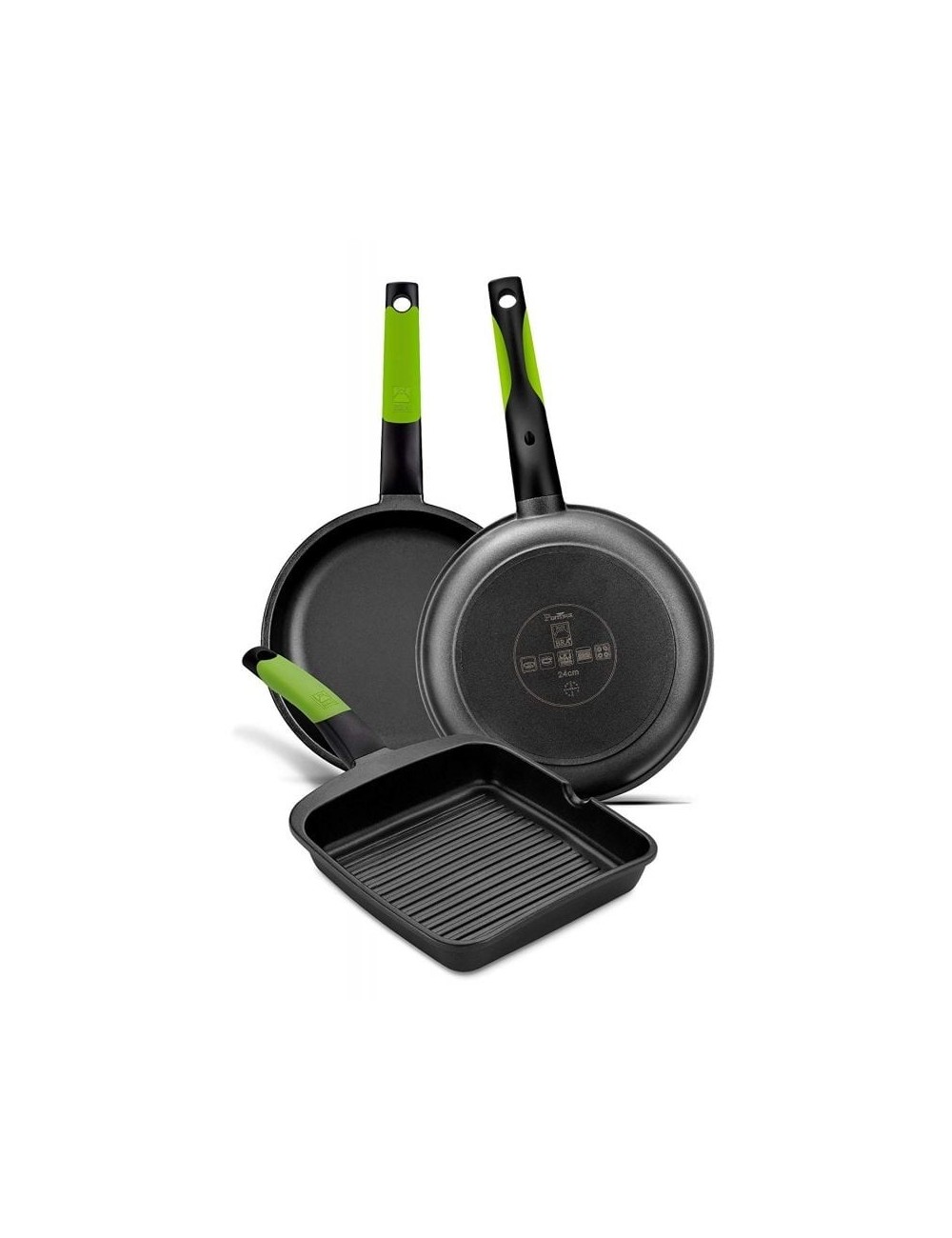 Asador Bra Prior A121459/ Ø28cm/ Aluminio fundido/ Apto para Inducción