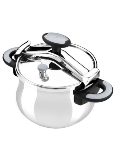 Olla a Presión Bra New Star A185501/ Ø22cm/ 4.5L/ Acero Inoxidable/ Apta para Inducción