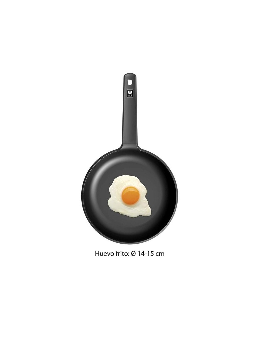 Sartén Bra Honda Efficient A271128/ Ø28cm/ Aluminio Fundido/ Apta para Inducción
