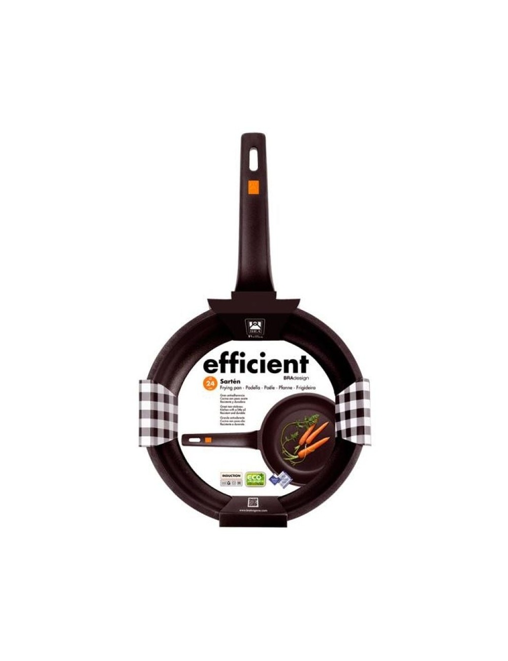 Sartén Bra Efficient A271216/ Ø16cm/ Aluminio fundido/ Apta para Inducción