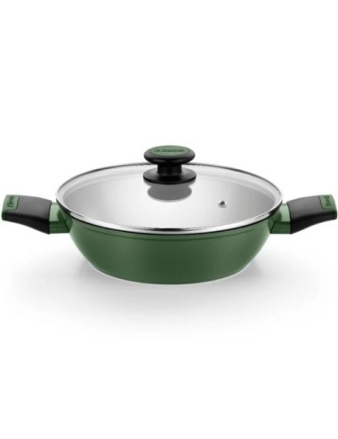 Pack Batería de Cocina Monix Forest M509900/ Cazo Ø16cm/ Cacerolas bajas Ø24 - 28cm/ Cacerolas Ø20cm/ Acero Inoxidable/ Apta par