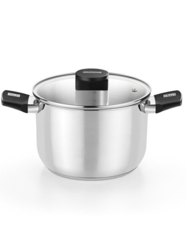 Olla Elite Inox M240224/ 24cm/ 6.5L/ Acero Inoxidable/ Apta para Inducción