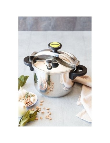 Olla a Presión Monix Classica M530003/ Ø24cm/ 8L/ Acero Inoxidable/ Apta para Inducción