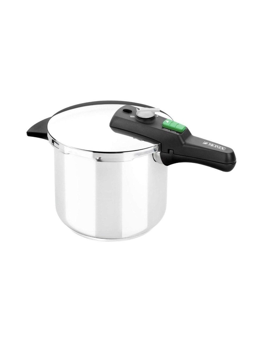 Olla a Presión Monix Quick M560001/ Ø22cm/ 4L/ Acero Inoxidable