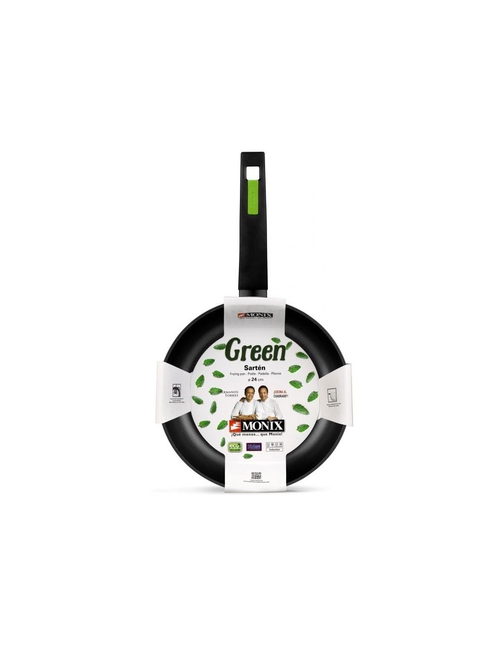 Sartén Monix Green M481220/ Ø20cm/ Aluminio forjado/ Apta para Inducción
