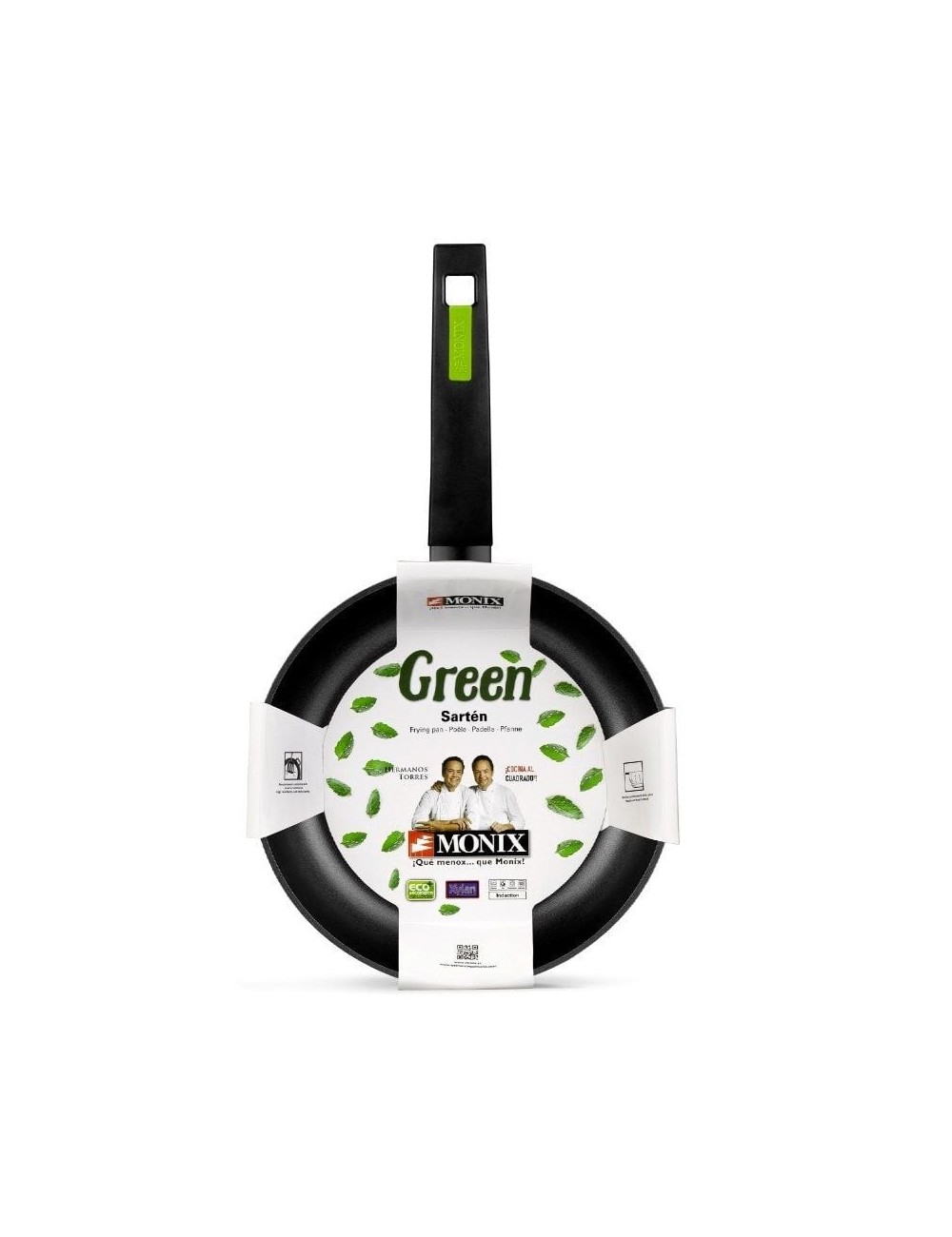 Sartén Monix Green M481228/ Ø28cm/ Aluminio forjado/ Apta para Inducción