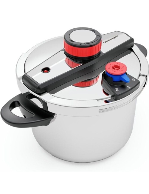 Olla a Presión Orbegozo HP 6200/ 6L/ Acero Inoxidable/ Apta para Inducción