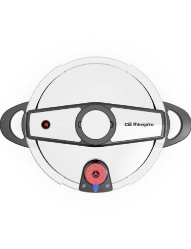 Olla a Presión Orbegozo HP 6200/ 6L/ Acero Inoxidable/ Apta para Inducción