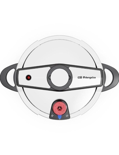 Olla a Presión Orbegozo HP 6200/ 6L/ Acero Inoxidable/ Apta para Inducción