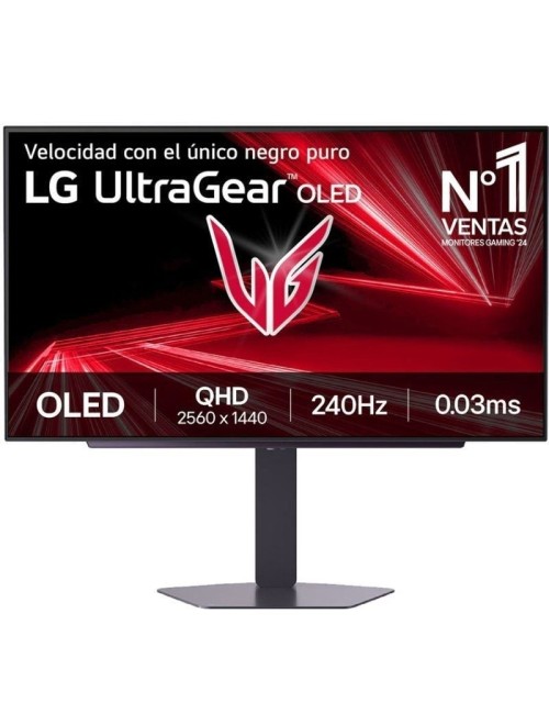 Monitor Gaming LG UltraGear 27GX704A-B 27'/ QHD/ 0.03ms/ 240Hz/ OLED/ Regulable en altura/ Negro