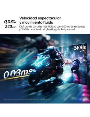 Monitor Gaming LG UltraGear 27GX704A-B 27'/ QHD/ 0.03ms/ 240Hz/ OLED/ Regulable en altura/ Negro
