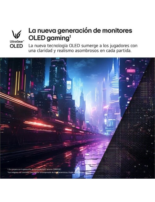 Monitor Gaming LG UltraGear 27GX704A-B 27'/ QHD/ 0.03ms/ 240Hz/ OLED/ Regulable en altura/ Negro