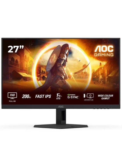 Monitor Gaming AOC 27G4HRE 27'/ Full HD/ 1ms/ 200Hz/ IPS/ Multimedia/ Negro