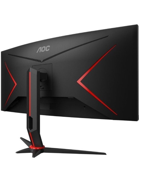 Monitor Gaming Ultrapanorámico Curvo AOC CU34G2XP/BK 34'/ WQHD/ 1ms/ 180Hz/ VA/ Negro