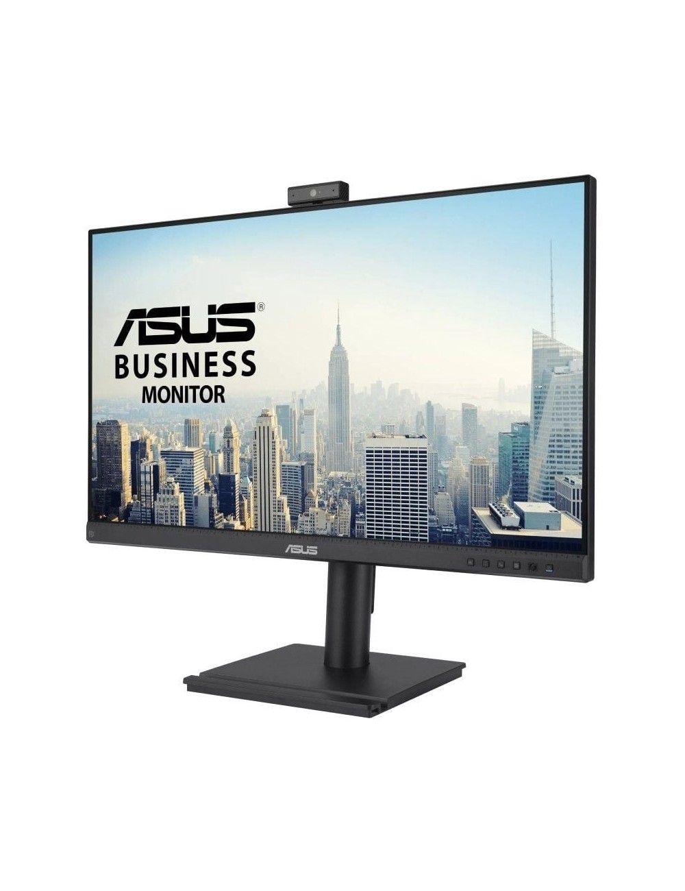 Monitor Profesional Asus BE249QFK 24'/ Full HD/ Webcam/ Multimedia/ Regulable en altura/ Negro