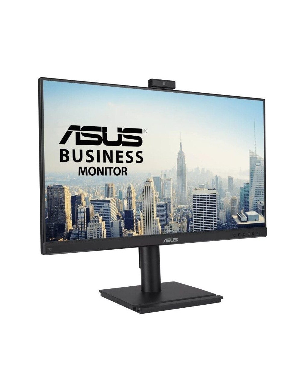 Monitor Profesional Asus BE249QFK 24'/ Full HD/ Webcam/ Multimedia/ Regulable en altura/ Negro