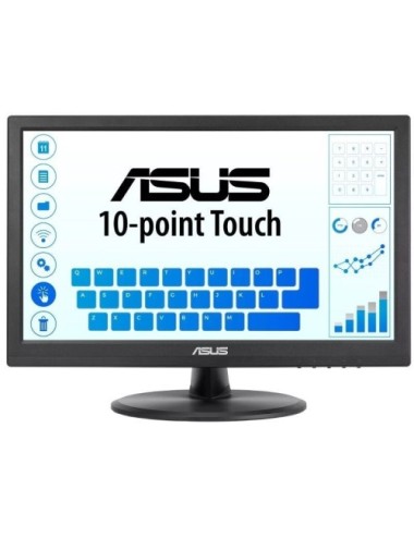 Monitor Profesional Táctil Asus VT169HE 15.6'/ Full HD/ Negro