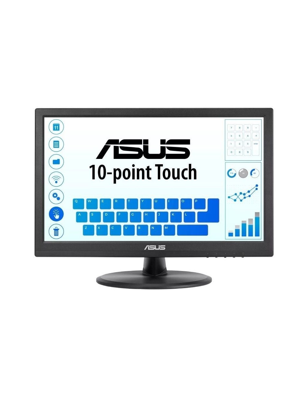 Monitor Profesional Táctil Asus VT169HE 15.6'/ Full HD/ Negro