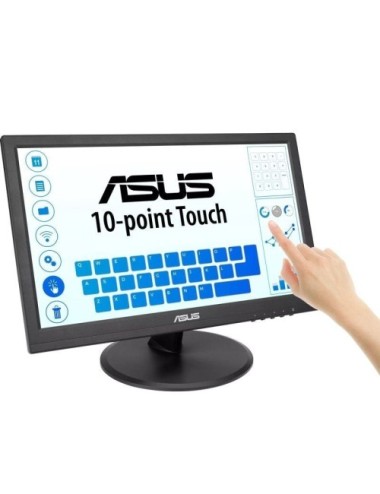 Monitor Profesional Táctil Asus VT169HE 15.6'/ Full HD/ Negro