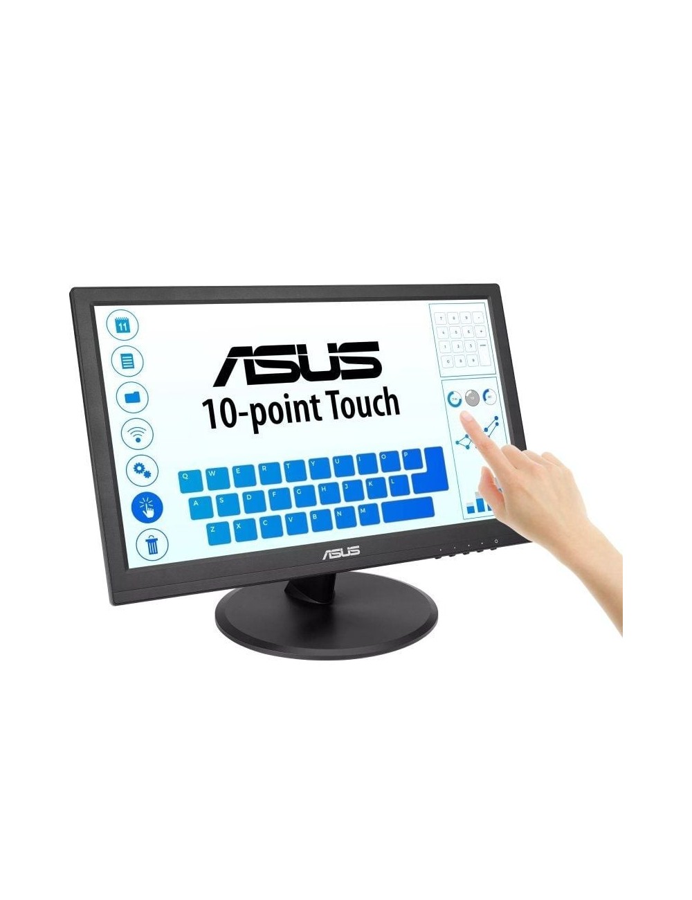 Monitor Profesional Táctil Asus VT169HE 15.6'/ Full HD/ Negro