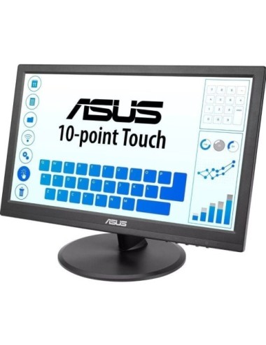 Monitor Profesional Táctil Asus VT169HE 15.6'/ Full HD/ Negro