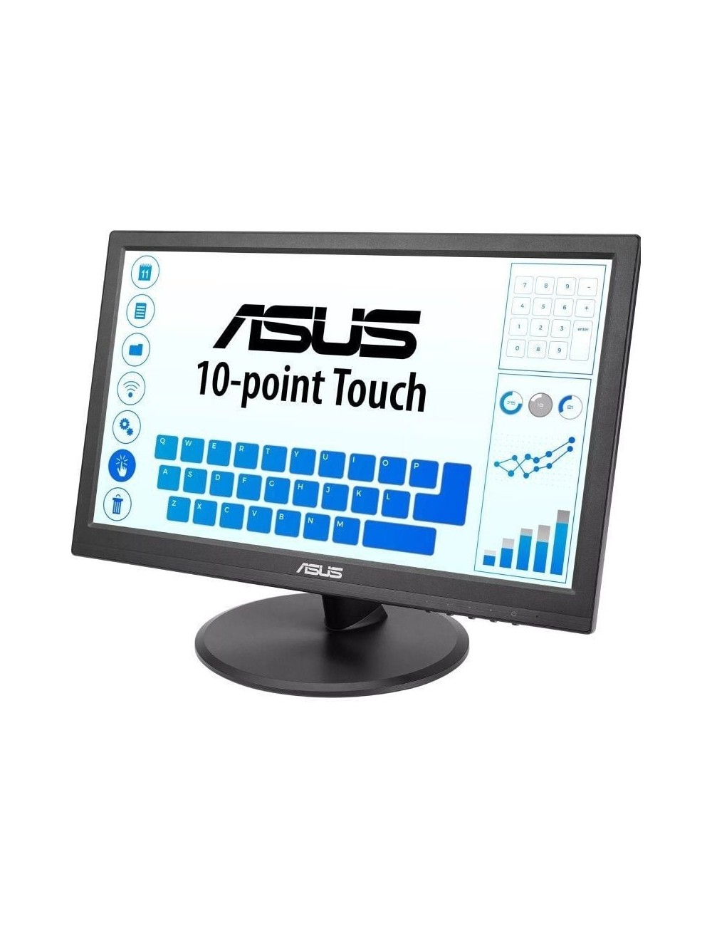 Monitor Profesional Táctil Asus VT169HE 15.6'/ Full HD/ Negro