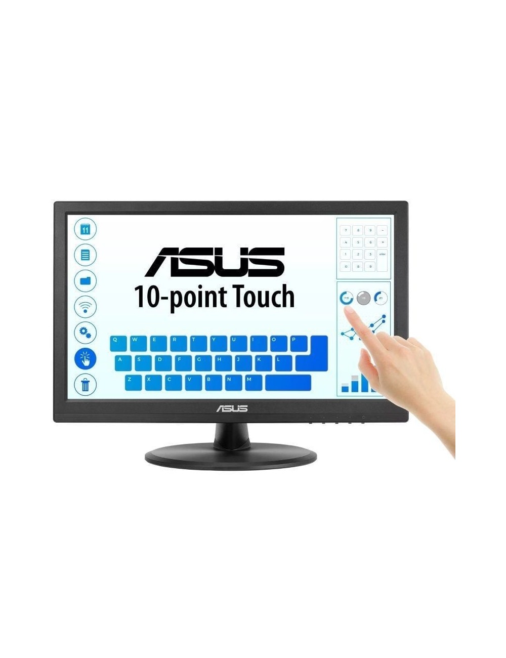 Monitor Profesional Táctil Asus VT169HE 15.6'/ Full HD/ Negro