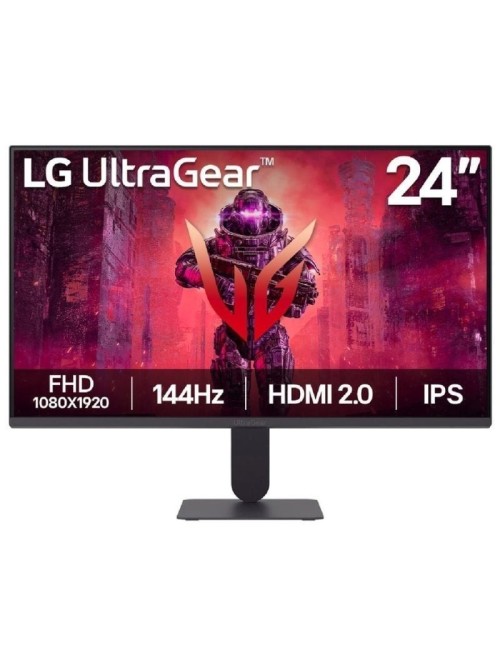 Monitor Gaming LG UltraGear 24G411A-B 23.7'/ Full HD/ 1ms/ 144Hz/ IPS/ Negro