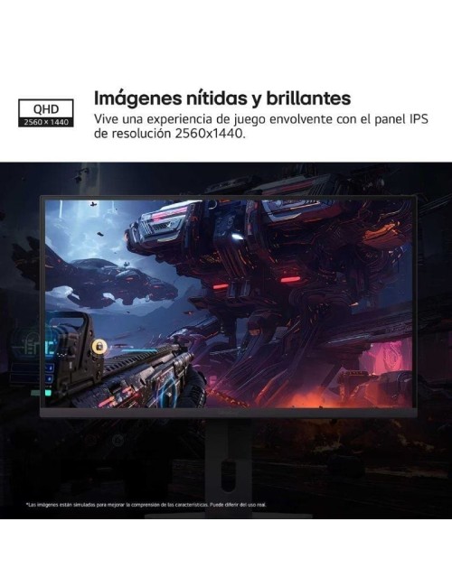 Monitor Gaming LG UltraGear 27G610A-B 27'/ QHD/ 1ms/ 200Hz/ IPS/ Regulable en altura/ Negro
