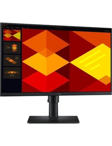 Monitor Profesional Samsung Essential Monitor S4 S40GD S24D402GAU/ 24'/ Full HD/ Regulable en altura/ Negro