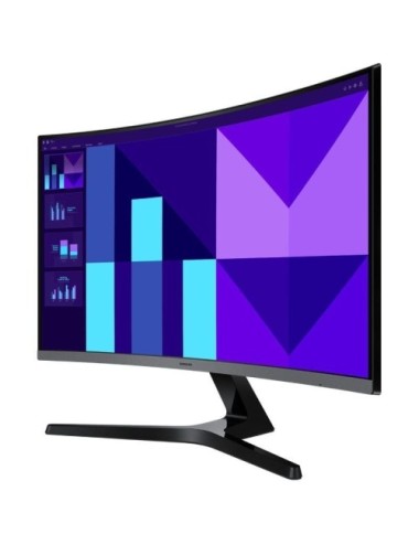 Monitor Profesional Curvo Samsung Essential Monitor S3 S39GD S27D396GAU 27'/ Full HD/ Multimedia/ Negro y Plata