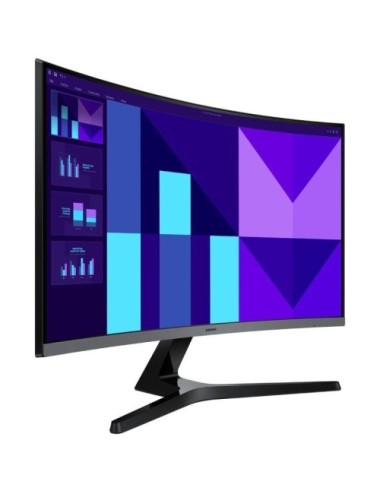 Monitor Profesional Curvo Samsung Essential Monitor S3 S39GD S27D396GAU 27'/ Full HD/ Multimedia/ Negro y Plata