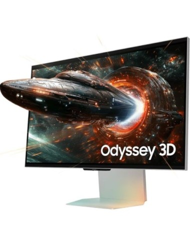 Monitor Gaming Samsung Odyssey 3D G90XF S27FG904XU 27'/ 4K/ 1ms/ 165Hz/ 3D/ Multimedia/ Regulable en altura/ Plata