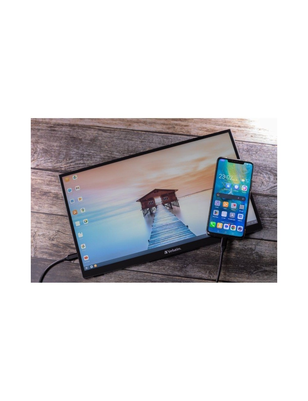 Monitor Portátil Táctil Verbatim PMT-15 15.6'/ Full HD/ Multimedia/ Negro