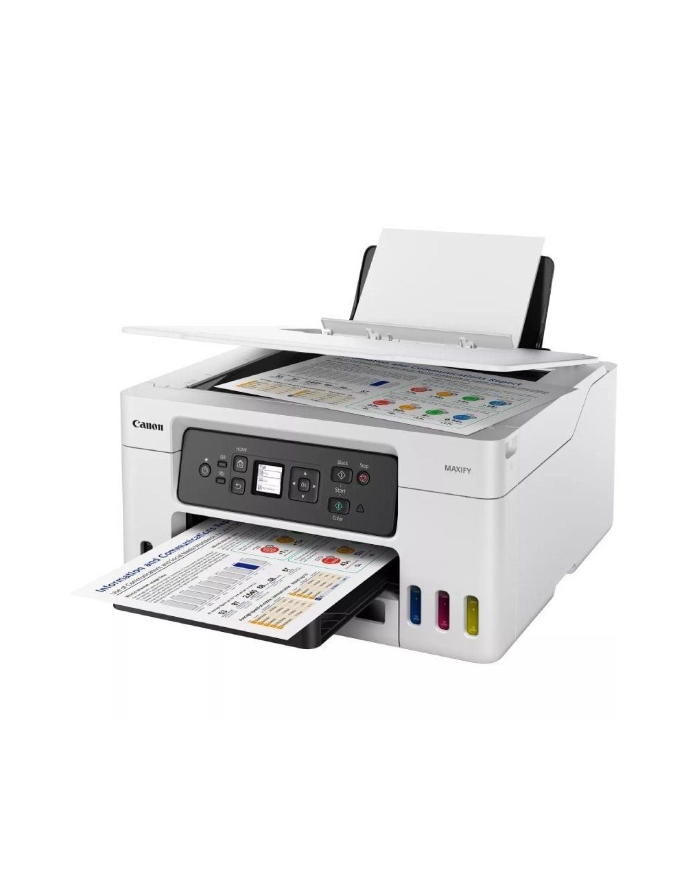 Multifunción Recargable Canon MAXIFY GX3050 MegaTank WiFi/ Dúplex/ Blanca