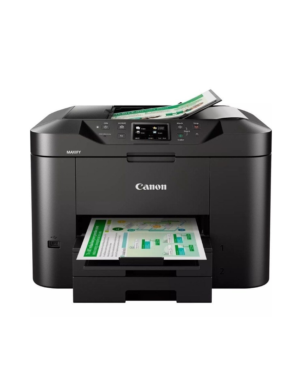 Multifunción Canon MAXIFY MB2750 WiFi/ Fax/ Dúplex/ Negra