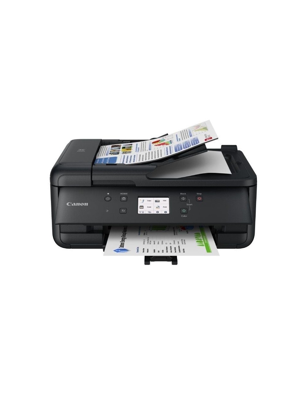 Multifunción Fotográfica Canon PIXMA TR7650 WiFi/ Fax/ Dúplex/ Negra