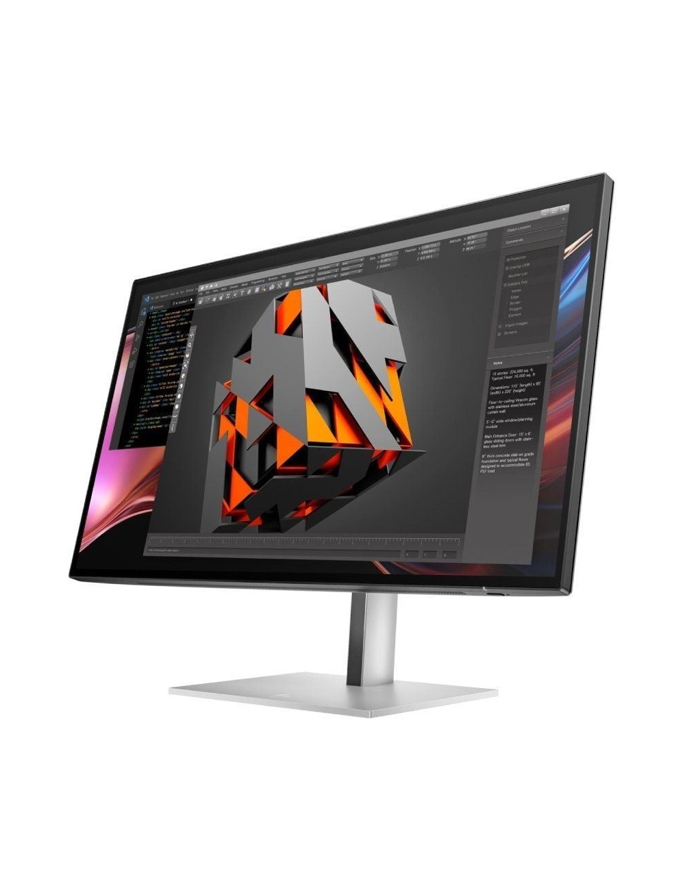 Monitor Profesional HP Pro serie 7 27'/ QHD/ Regulable en Altura/ Plata