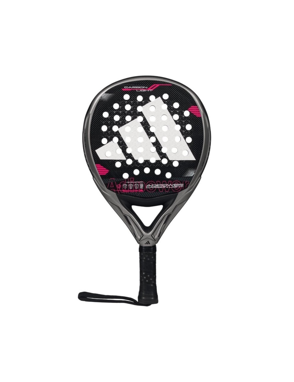 Pala de Pádel Adidas Adipower Carbon Light 3.4/ Negra