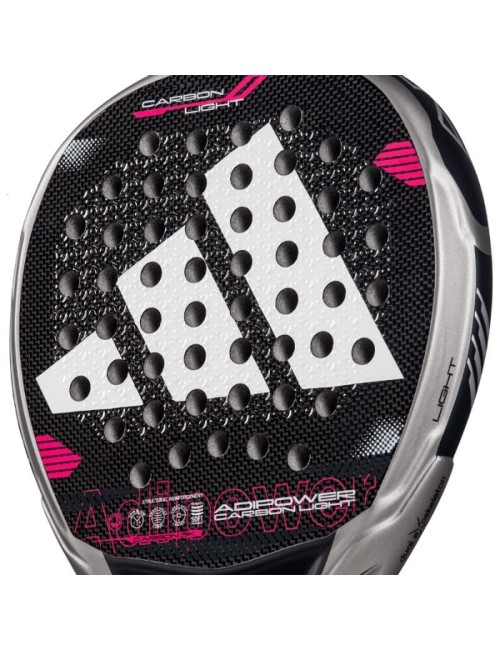 Pala de Pádel Adidas Adipower Carbon Light 3.4/ Negra