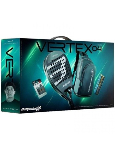 Pack Pala de Pádel Bullpadel Vertex 04 Comfort Pro Line 2026/ Incluye 3 Accesorios